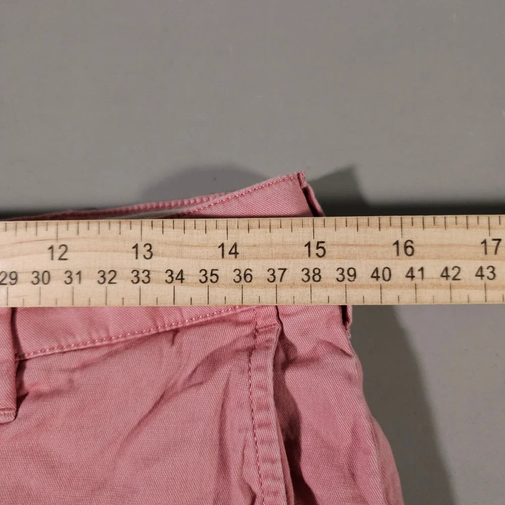 Faherty Shorts Mens 31 Pink Organic Cotton Tencel Stretch Flat Front MBS2203-FDF